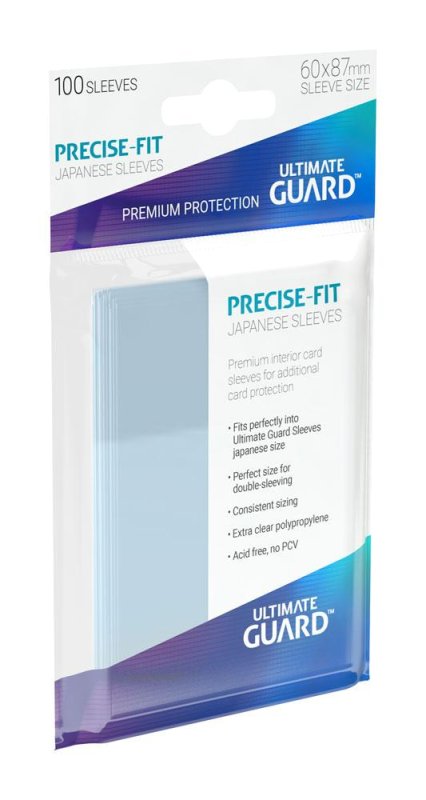Ultimate Guard Precise Fit Sleeves Japanische Grosse Transparent 100 2