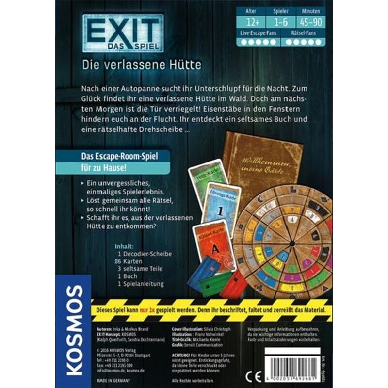 Exit Das Spiel Die Verlassene Huette De 2