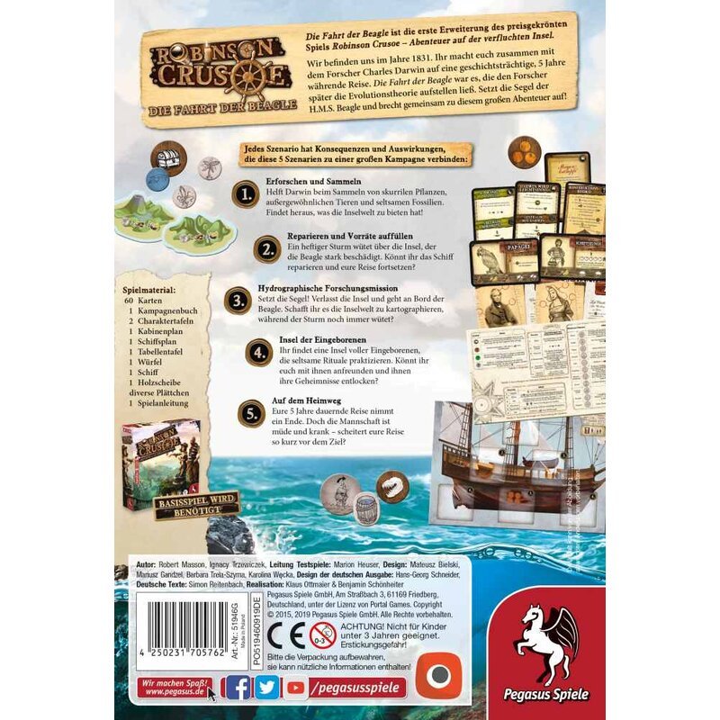 Robinson Crusoe Die Fahrt Der Beagle Erweiterung De 2