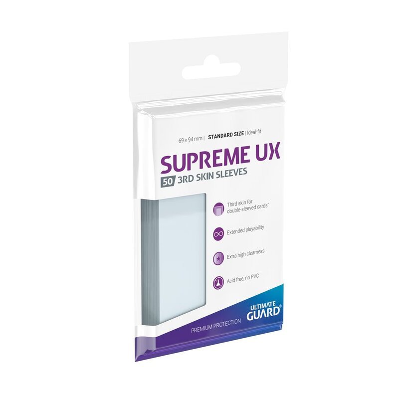Ultimate Guard Supreme Ux 3Rd Skin Sleeves Standardgroesse Transparent 50