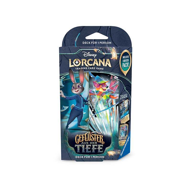 Disney Lorcana Geflüster aus der Tiefe - Starter Deck Saphir & Stahl (De)