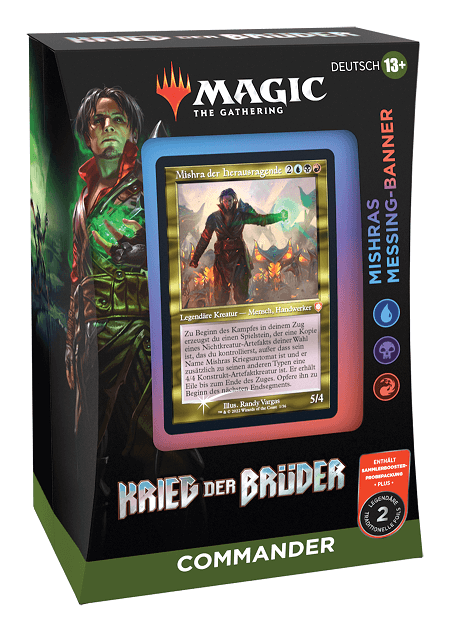 Krieg der Brüder - Commander Deck Mishras Messing-Banner (DEU)