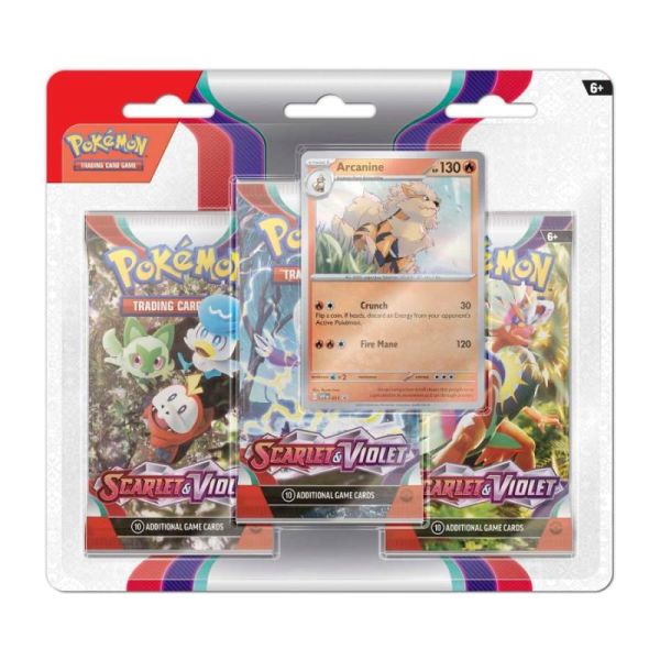 Scarlet And Violet Arcanine 3 Booster Blister Eng 10