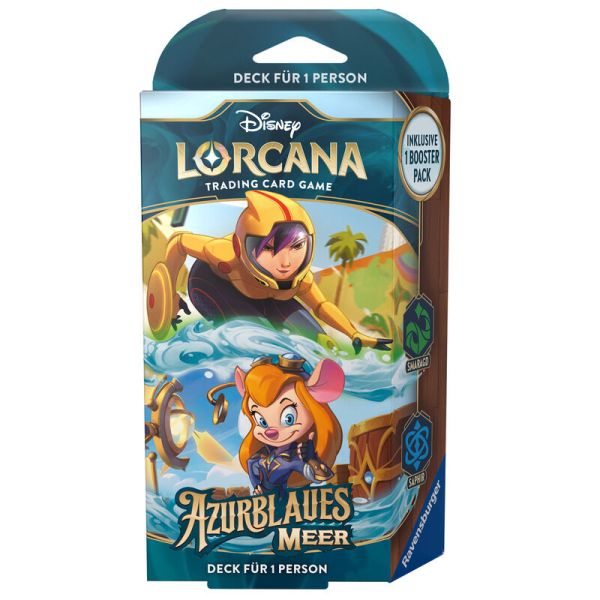 Lorcana - Azurblaues Meer - Starter Deck Smaragd & Saphir (DEU)