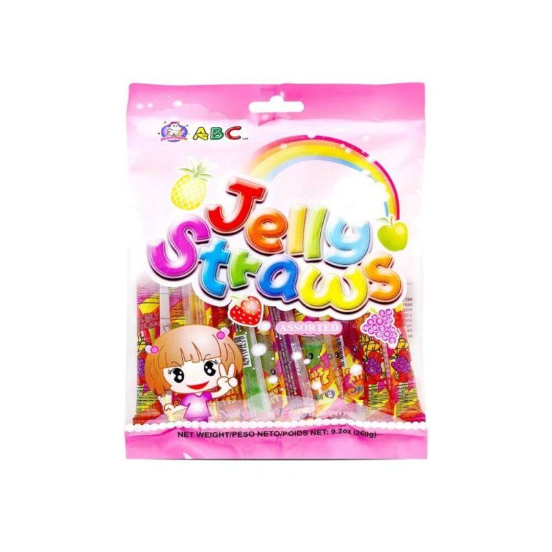 ABC Jelly Straws Assorted (260g)