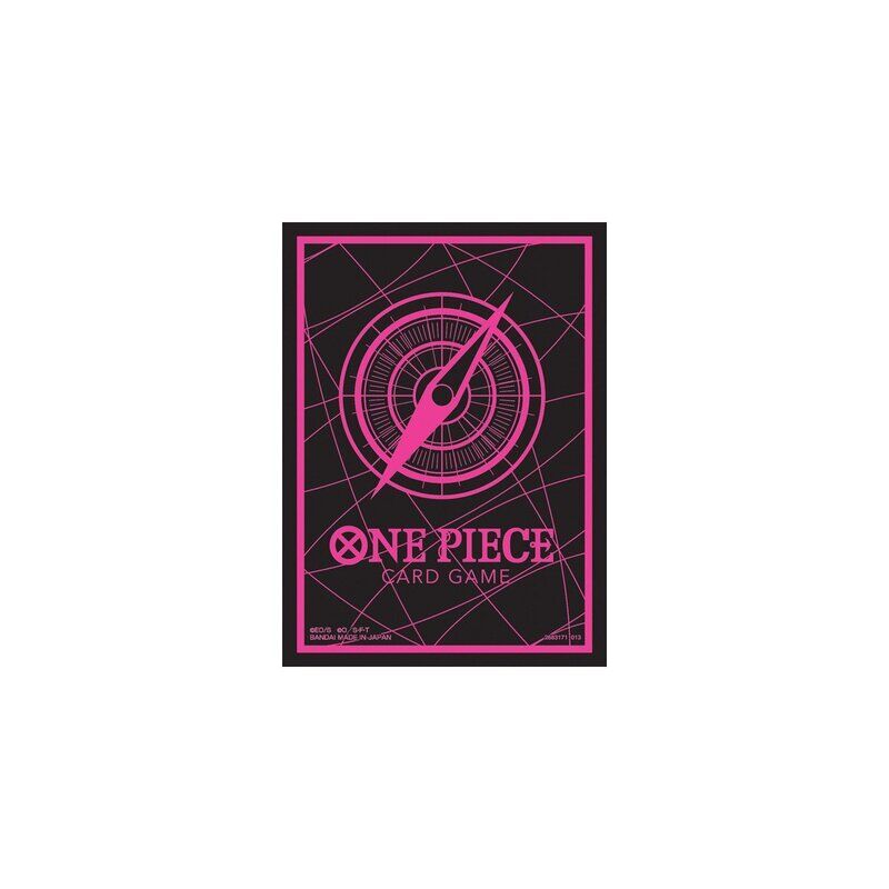 One Piece Card Game Official Sleeves 6 Black Pink (70)