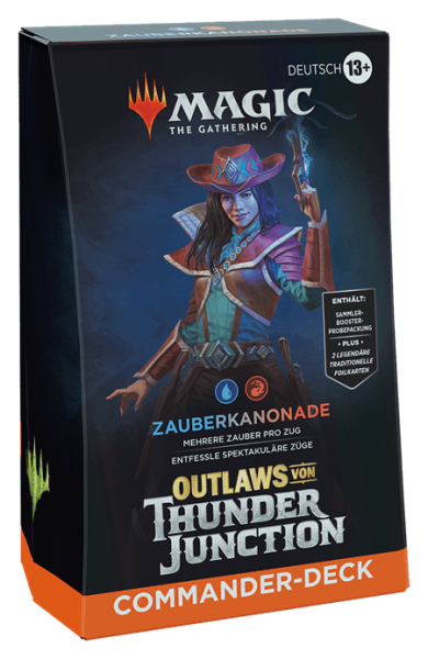 Outlaws Von Thunder Junction Commander Deck Zauberkanonade Deu