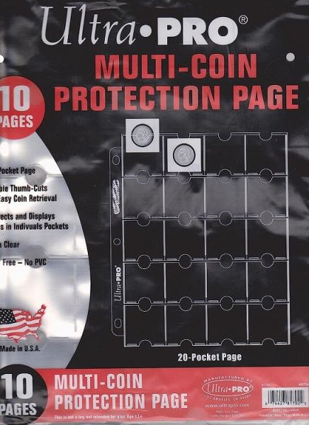 Ultra Pro Multi-Coin Protection Page (10 Seiten)