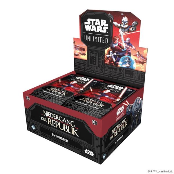 Star Wars: Unlimited – Niedergang der Republik Booster-Display (DEU)