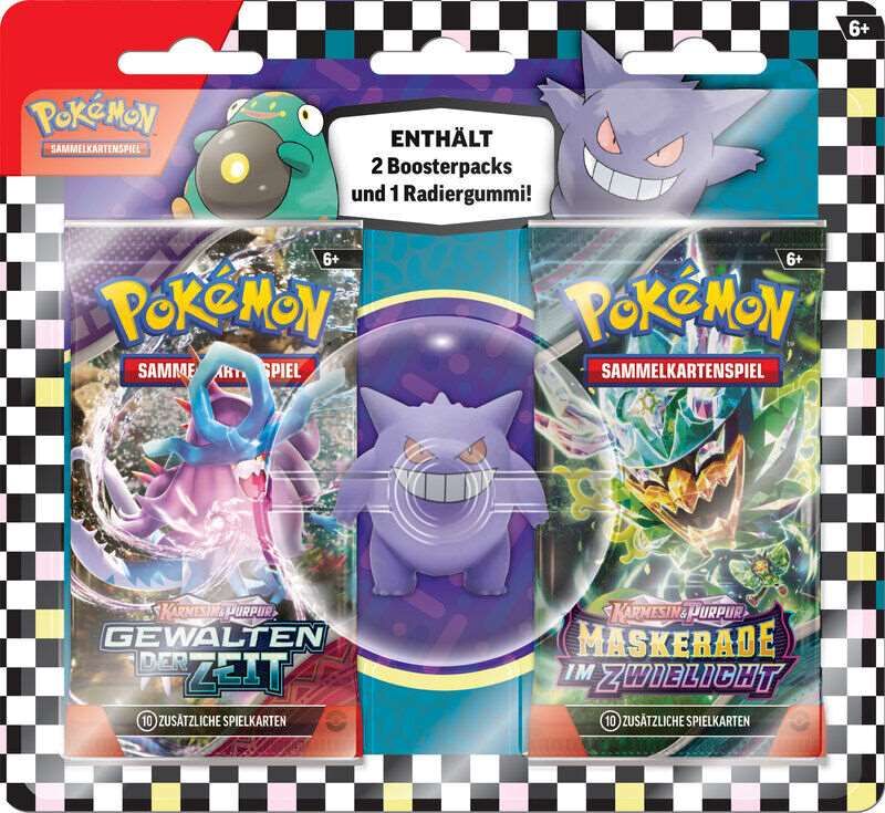 Pokemon Back to School - Gengar Eraser Blister 2024 (DEU)